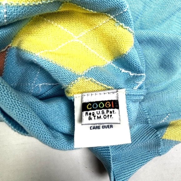 NWT Coogi Multicolored‎ Diamond Argyle Sweater Vest Men’s XL Australia Pastels - Picture 8 of 10